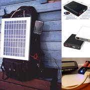 Солнечная батарея + аккумулятор Li-ion 12 000мАч фото