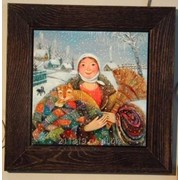 Панно керамическое “ Предрождественнский снег “ , Рябчевская А. фото