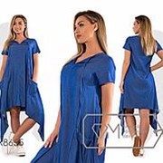 Платье женское асиметричное ( 3 цвета ) Синий VV/-062 фото