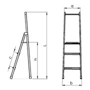 Стремянка алюминиевая ССВ-2,0Т фото