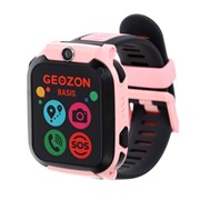 Детские смарт-часы Geozon Basis GEO-G-W08PNK, 1.44', TFT, SIM, камера, GPS, 600 мАч, розовые