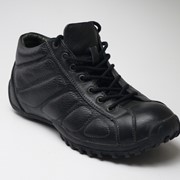 Ботинки мужские черные мех фото