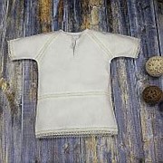 Крестильная рубашка мод. Андрей из фланели фотография