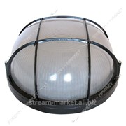 Светильник пылевлагозащитный SY 101B IP54 B, 100Вт Е27 НПП Омега круг/решетка, черный/8 №990855 фотография
