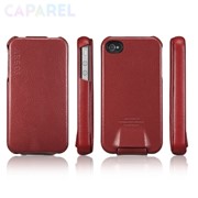 Чехлы для мобильных телефонов SGP Argos Leather Case Red для iPhone 4/4S фото