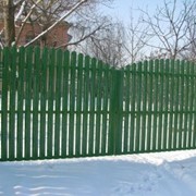 Забор штакетный металлический