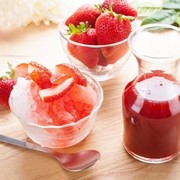 Natural fruit syrups of strawberry