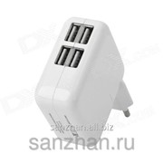 Адаптер зарядка на 4 выход USB для iPhone/iPad/iPad2/iPad3/iPad4/iPad mini 2,1 + 2,1 +1 + 1 ампера 86306