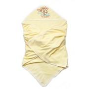 Детское полотенце для купания (желтое) фото