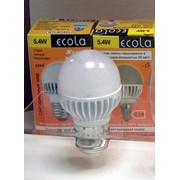 Ecola globe LED 5,4W G45 220V E14/Е27 4000K шар (ребристый алюм. радиатор) 81x45