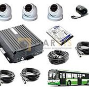 Комплект видеонаблюдения для автобуса, трамвая, троллейбуса фото