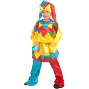 Карнавальный костюм для детей Волшебный мир Скоморох детский, 104-134 см фотография