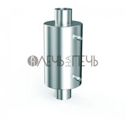 Теплообменник для бани на трубе - 120 -AISI 304 - 550мм