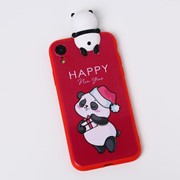 Чехол для телефона iPhone XR 'Радостный панда', с персонажем, 7,6 х 15,1 см