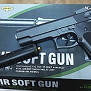 K 33A пистолет с глушителем металл с пульками фотография