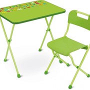 Комплект “Алина“ дет. (3-7 лет, стол+стул пластм ,выс.57 см) салат. КА2/С фотография