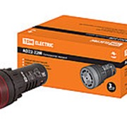 Сигнализатор звуковой AD22-22M/r23 d22 мм (LED) индикация 24В DC/AC красный TDM фотография