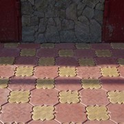 Тротуарная плитка клевер краковский фотография