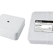 Коробка распаячная КР 75х75х20 ОП белая, IP40, с клем. колодкой, инд. штрихкод TDM фотография