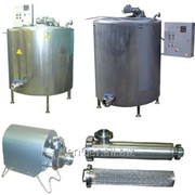 Комплект оборудования для приготовления, пастеризации и охлаждения рассолов и маринадов, производительность 250 л/ч фотография