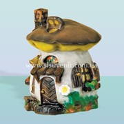 Садовая скульптура Гриб-домик (М) фото
