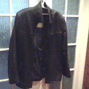 Куртка мужская, новая, черная, натуральная кожа фото
