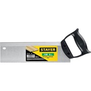 Stayer Ножовка для стусла c обушком (пила) Stayer "fine" 300 мм, 8 tpi, прямой закаленный зуб, точный рез