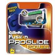 Сменные кассеты для бритья Gillette Fusion ProGlide Power, 2 шт
