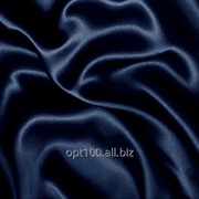 Атлас однотонный средней плотности цвет темно-синий 11/240 фото