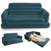 Надувной диван Intex 68566 - 231х193х71 см, темно-зеленый