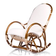 Кресло-качалка Верба белый лен фотография
