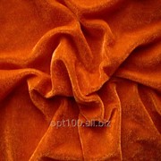 Велюр стрейч цвет оранжевый В 02 фотография