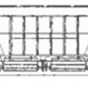 Услуги железнодорожных перевозок , 4-осный крытый вагон-хоппер для минеральных удобрений, модель 11-740 фотография