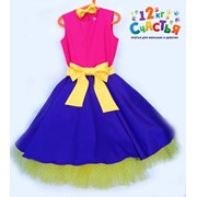 Платье для девочки “Стиляги“ трехцветное фото