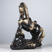 Сувенир “Конь на дыбах“, чёрный, 37 см фото