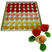 Марципановые розы маленького размера для украшения тортов цена фотография