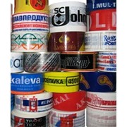 Скотч с логотипом фирмы,фирменный скотч, бренд скотч. фото