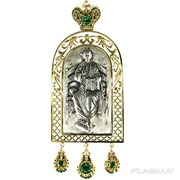 Панагия серебряная Господь Вседержитель 2.7.0106 фото