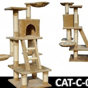 Когтеточка домик игровой комплекс для кота дряпка C-05