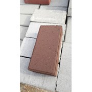 Плитка тротуарная Кирпичик коричневый цвет