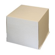 Коробка для торта 10кг, 500*500*400мм белая (10шт/уп)