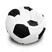 Кресло-мяч (бело-черный) фото