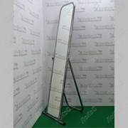 Зеркало напольное, 500Lx1550Hx500D мм, полотно 1500х250 мм. 5MS-01(белый матовый) фотография