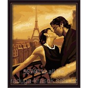 Картина стразами Любовь в Париже 40х50 см фото