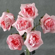 Букет розово-красных розочек из латекса 6 шт 4312