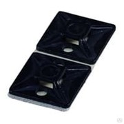 Площадка самоклеющаяся черного цвета до 4.8мм 28x28мм, упаковка 100 шт. 6450368 HAUPA фото