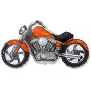 Шар фольгированный Ф Фигура 11 Мотоцикл оранжевый FM фото