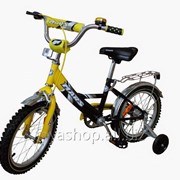 Велосипед Марс 16" ручной тормоз + эксцентрик (желтый / черный)