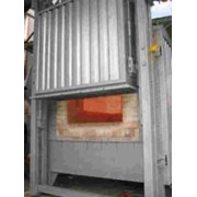 Печь газовая камерная ТермоГаз-НО-9.10,5.4/1300 со стационарным подом (горн) для нагрева металлических изделий под ковку и штамповку.