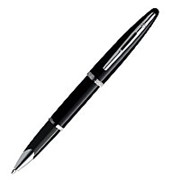 Waterman Ручка-роллер Waterman Carene Black Sea ST, толщина линии F, посеребрение Черно-серебристый фото